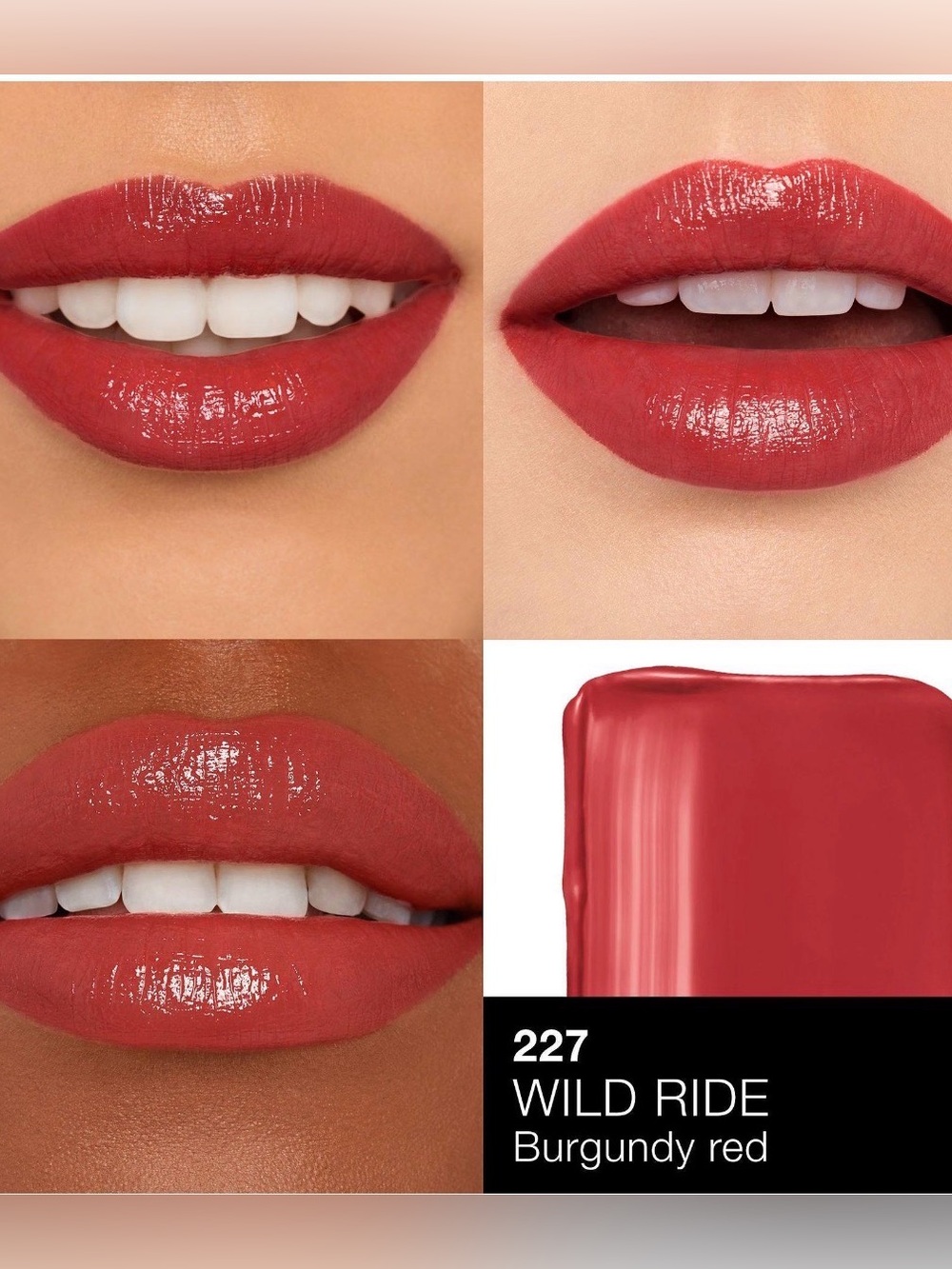 NARS Wild Ride 227 Burgundy Red Lipstick